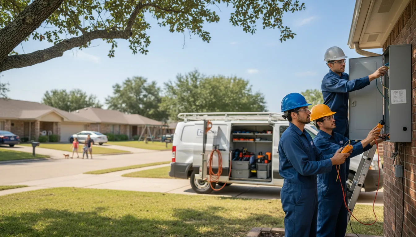 Certified electrician providing emergency electrical services in Pine Bluff, AR